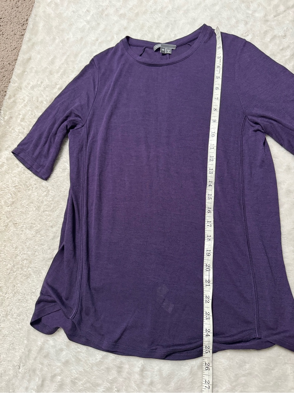 Vince Rib Trim Tee Rutabaga - Picture 14 of 14